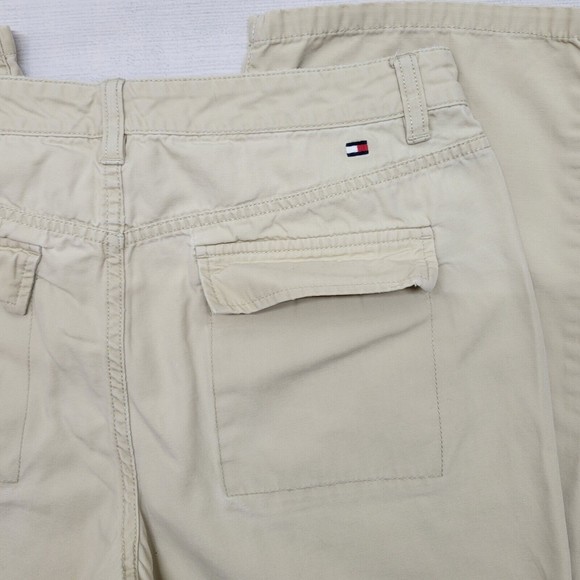❤️💙TOMMY HILFIGER💙❤️ Khaki Ankle Length Cropped Pants Size 10 Business Casual - Picture 8 of 9